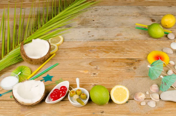 Tropical tafel instelling — Stockfoto