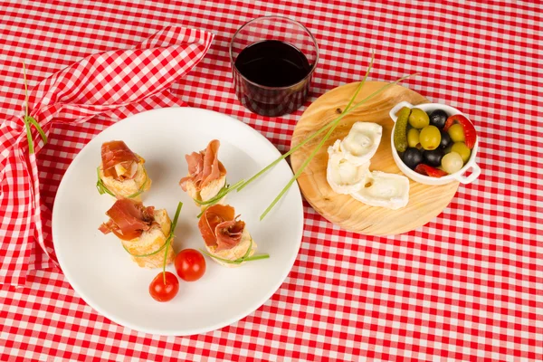 Aperitivo de jamón — Foto de Stock