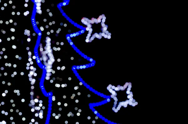 Luzes de Natal desfocadas — Fotografia de Stock