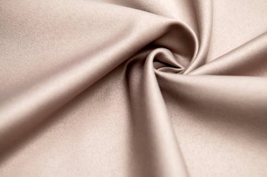 Arka plan, doku. Şablon. Düğün ve gece elbiseleri için saten kumaş. Çıplak bir gölge..