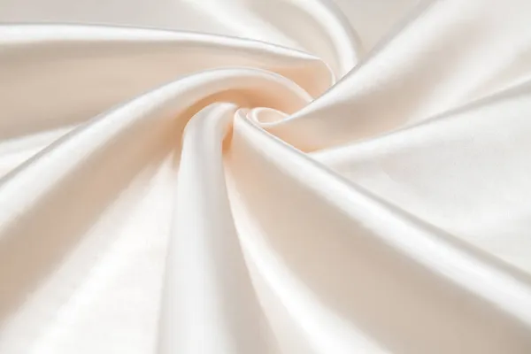 Silk Fabric Pearl Organza Cream Color — Stock Photo, Image