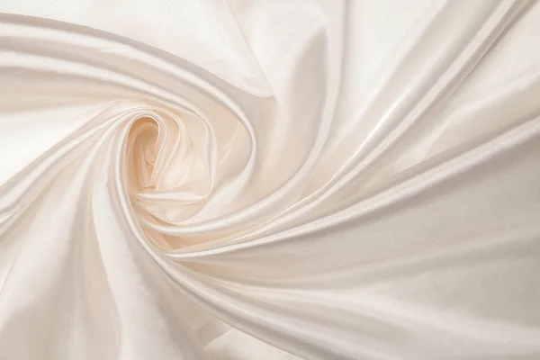 Silk Fabric Pearl Organza Cream Color — Stock Photo, Image
