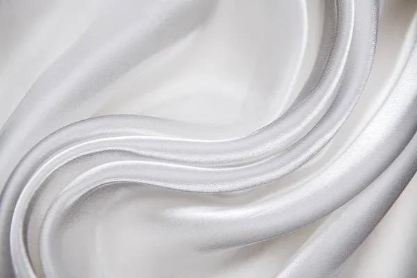 Silk Fabric Pearl Organza Milk Color — Stock Photo, Image