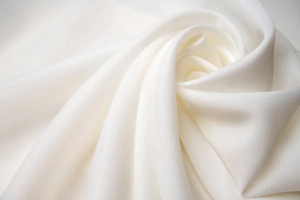 Silk Fabric Matte Organza Carolina Cream Colors — Stock Photo, Image