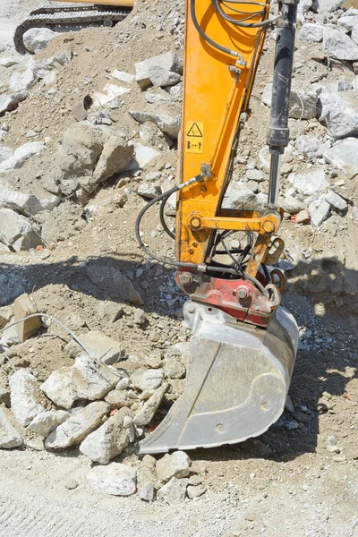 Escavadeira de construção pesada — Fotografia de Stock