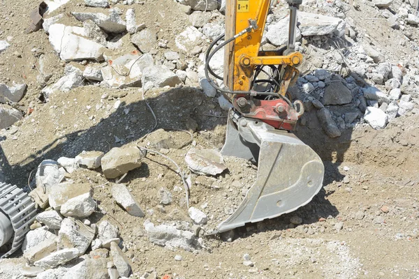 Escavadeira de construção pesada — Fotografia de Stock