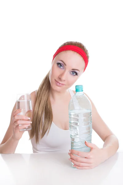 Beba agua pura y sea saludable — Foto de Stock