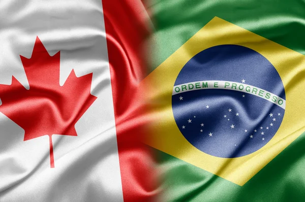 Brezilya ve Kanada — Stok fotoğraf