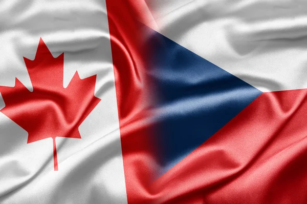 Kanada i czech — Zdjęcie stockowe
