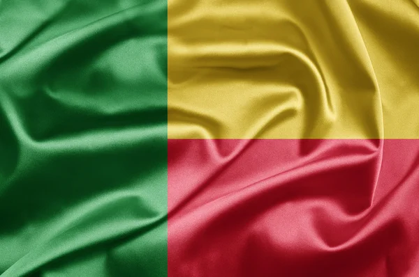 Flagge von Benin — Stockfoto