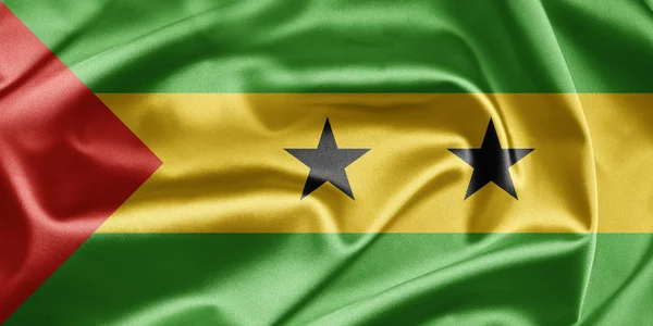 Bandeira de São Tomé e Príncipe — Fotografia de Stock