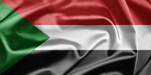 Bandeira de sudan — Fotografia de Stock