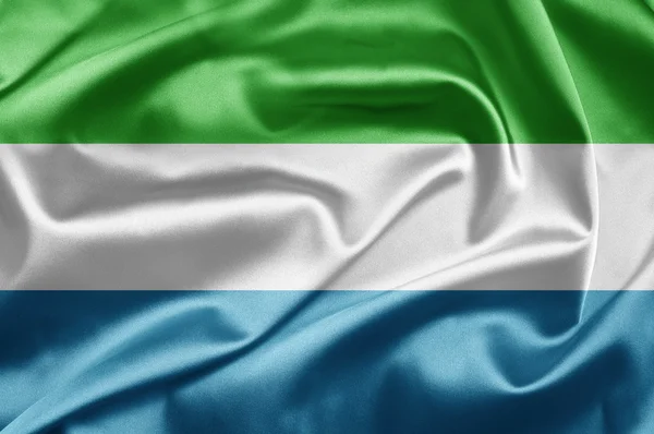 Sierra Leones flagga — Stockfoto