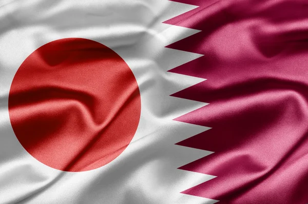Japan en qatar — Stockfoto