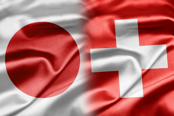 Japán és Svájc — Stock Fotó