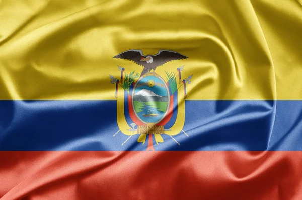 Flagga ecuador — Stockfoto