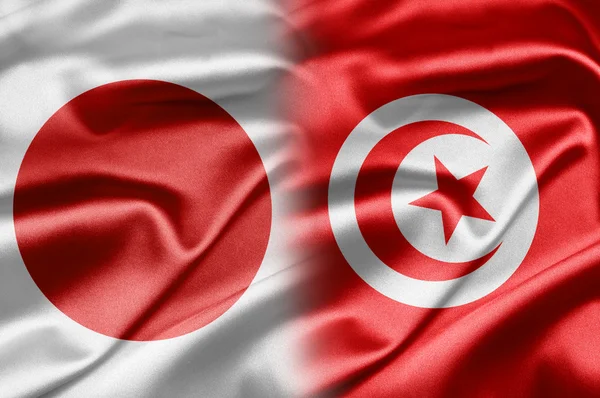 Japón y Túnez — Foto de Stock