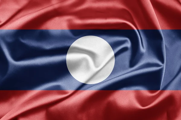 Bandeira do laos — Fotografia de Stock