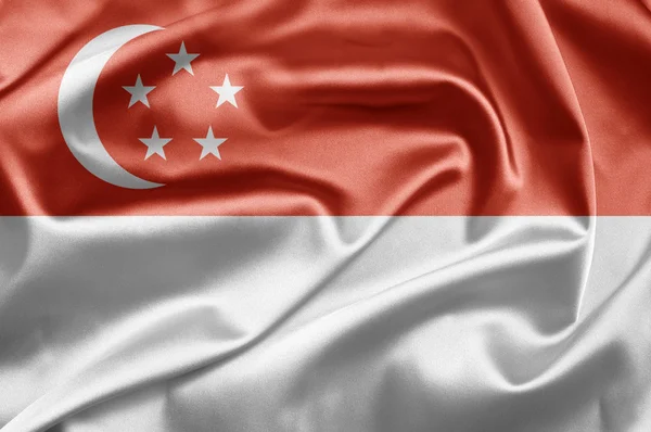 stock image Flag of Singapore