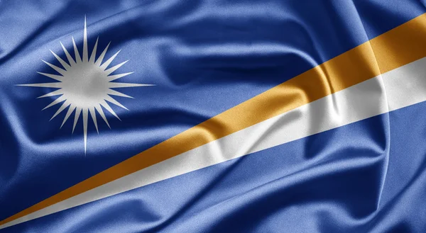 Δημοκρατία της τη σημαία των Νήσων Μάρσαλ — Φωτογραφία Αρχείου