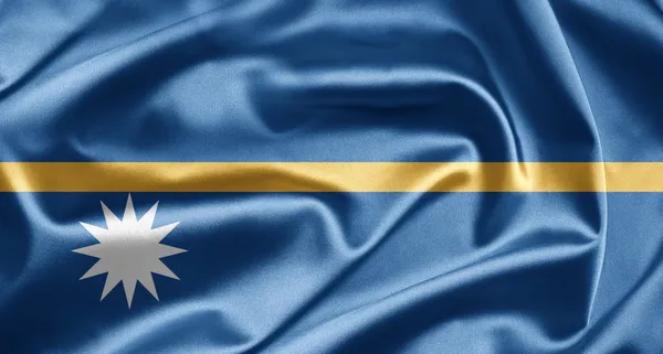 瑙鲁的旗子 — 图库照片