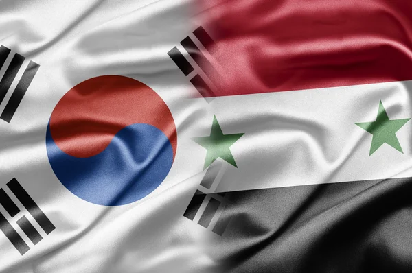 Sydkorea och Syrien — Stockfoto