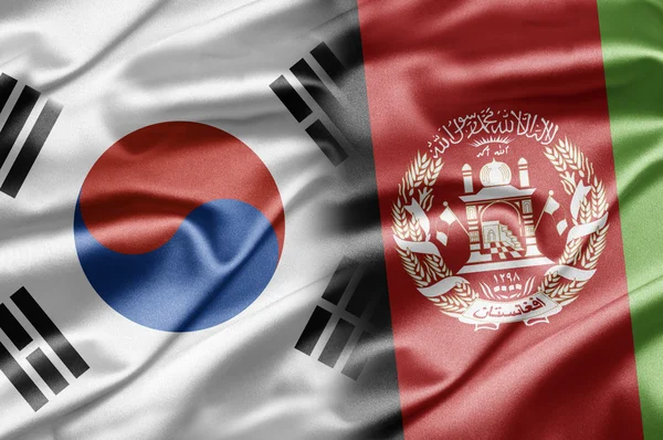 Korea Południowa i aufganistan — Zdjęcie stockowe