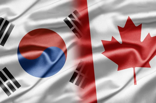 Coreia do Sul e Canadá — Fotografia de Stock