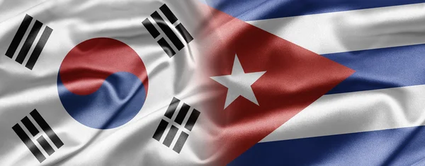 Zuid-korea en cuba — Stockfoto