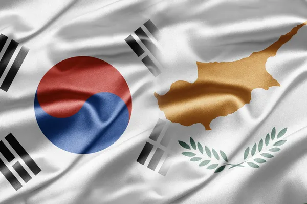 Korea Południowa i Cypr — Zdjęcie stockowe