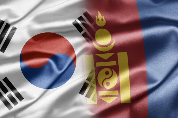 Korea Południowa i Mongolii — Zdjęcie stockowe