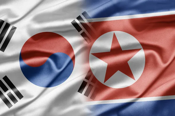 Corea del Sud e Corea del Nord — Foto Stock