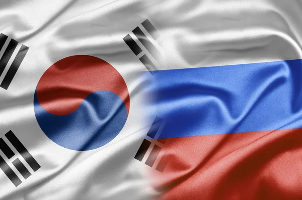 Corea del Sud e Russia — Foto Stock