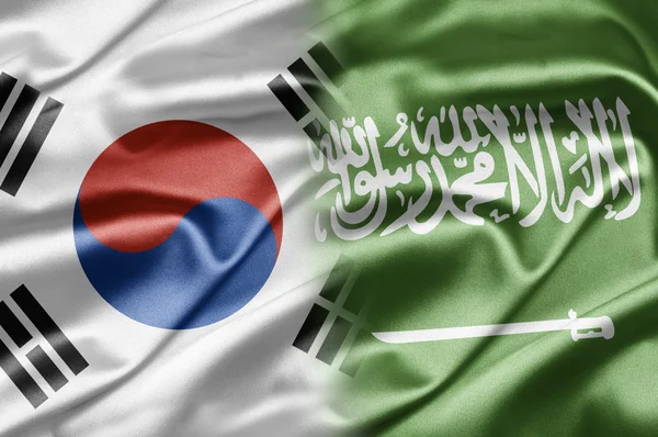 Coreia do Sul e Arábia Saudita — Fotografia de Stock