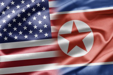 USA and North Korea clipart