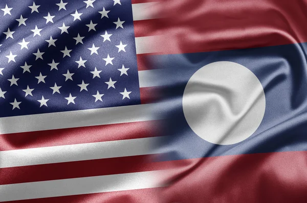 USA and Laos — Stock Photo, Image