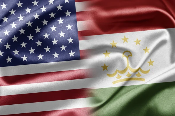 USA and Tajikistan — Stock Photo, Image