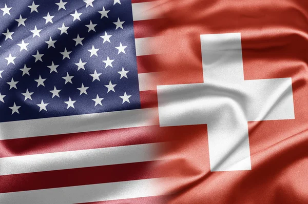 USA und Schweiz — Stockfoto