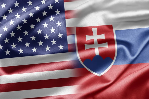 Verenigde Staten en Slowakije — Stockfoto