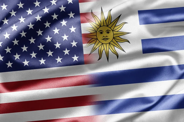 USA och uruguay — Stockfoto