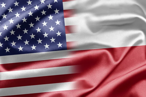 USA och Polen — Stockfoto