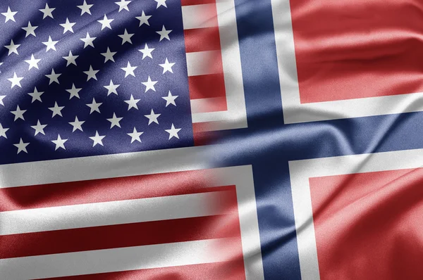 США и Норвегия — стоковое фото