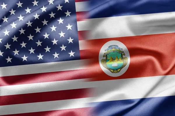 USA och Costa Rica — Stockfoto