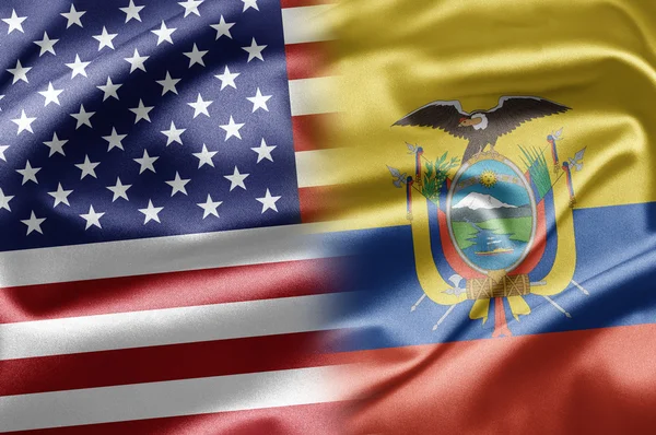 USA i Ekwadorem — Zdjęcie stockowe