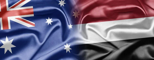 Australien och yemen — Stockfoto