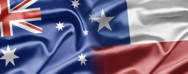 Australia i chile — Zdjęcie stockowe