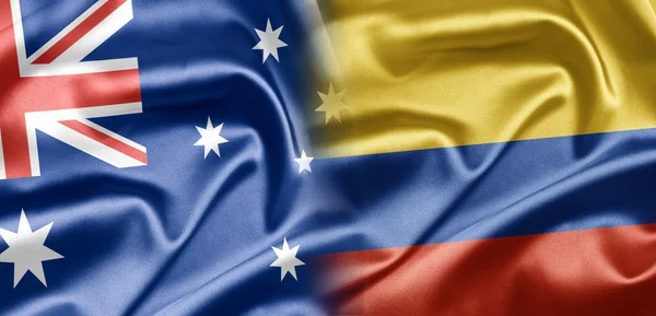 Australien und Kolumbien — Stockfoto