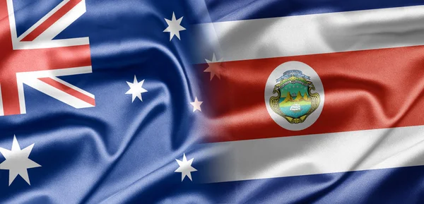 Австралия и Коста-Рика — стоковое фото