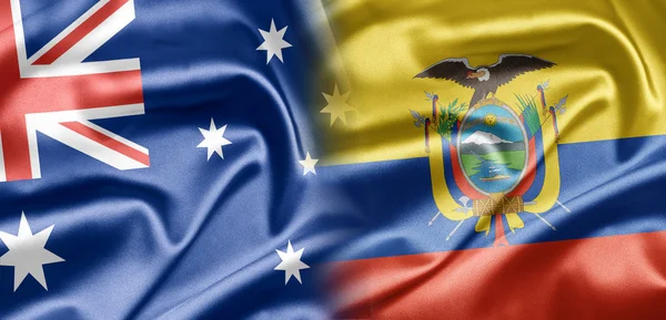 Australien und Ecuador — Stockfoto
