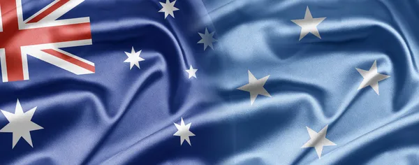 Australië en federale staten van micronesia — Stockfoto